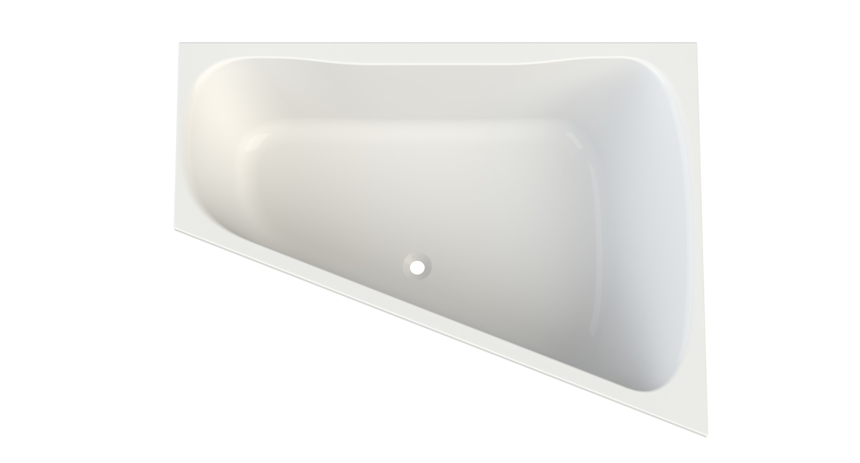 SaniTop vasca trapezoidale dx 1700x1200/650x490mm bianco