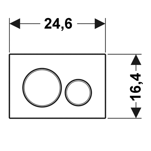Sigma 20 placca per cassetta nero opaco/nero/nero opaco
